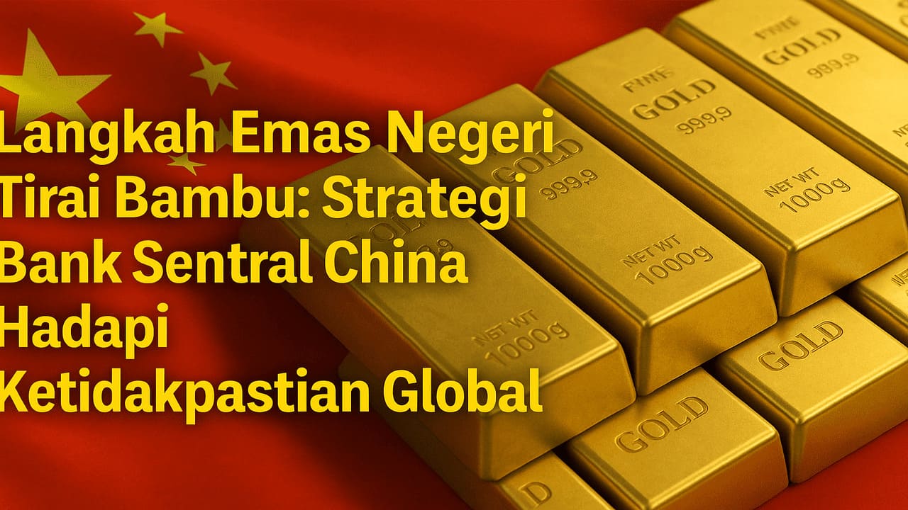 Bank Sentral China Timbun Emas Selama 7 Bulan Berturut-turut