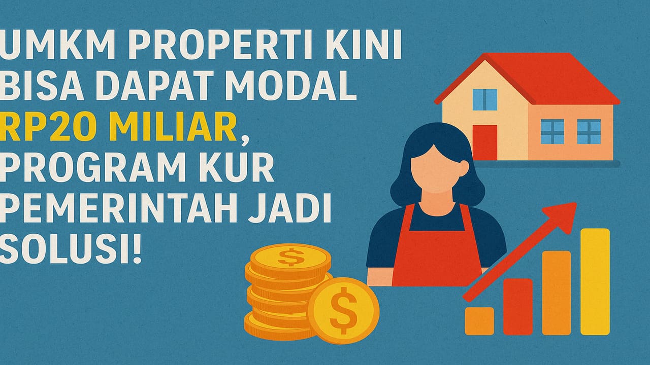Program KUR Pemerintah Bawa Kabar Baik, UMKM Properti Kini Dapat Modal Pinjaman Hingga 20 Miliar